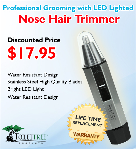 Professional Water Resistant LED Lighted Nose Hair Trimmer