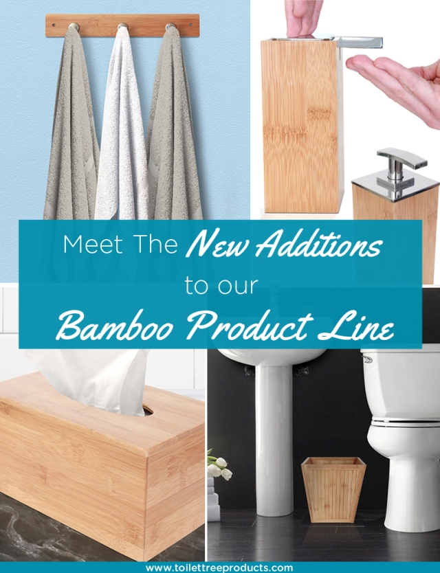 Eco-friendly bamboo bathroom products and accessories
